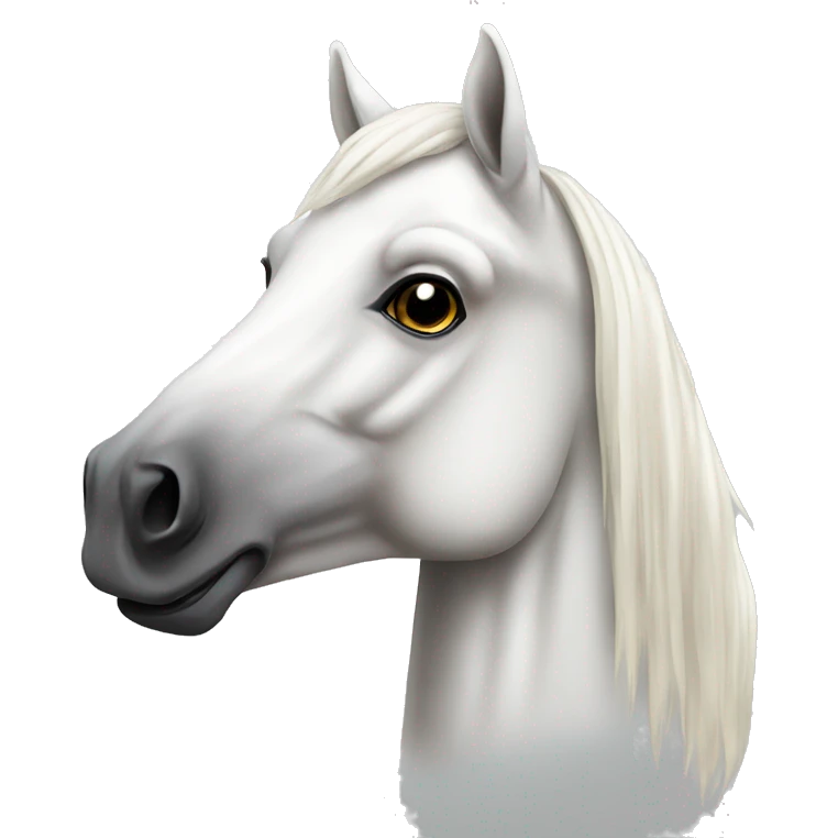 Horse white  emoji