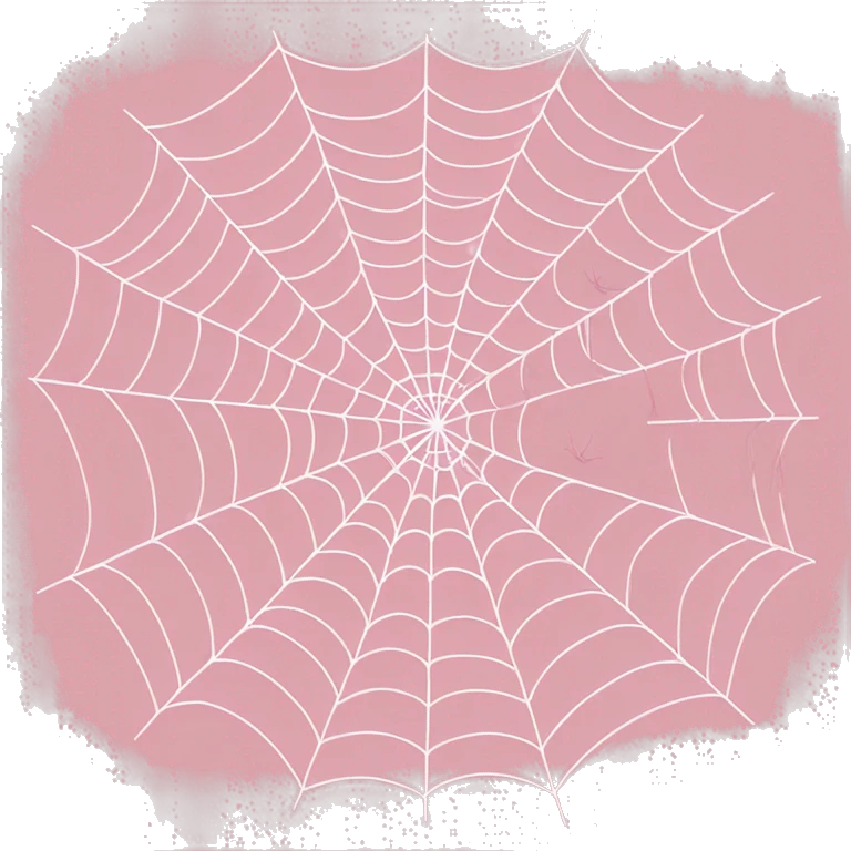 spider web soft pink color  emoji