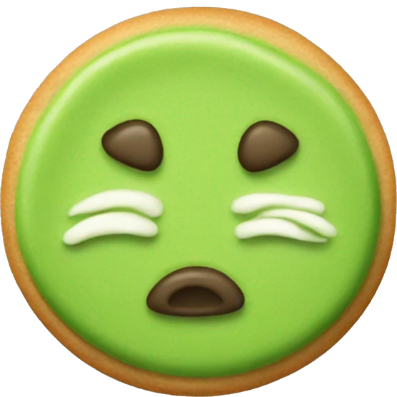 A Matcha cookie emoji