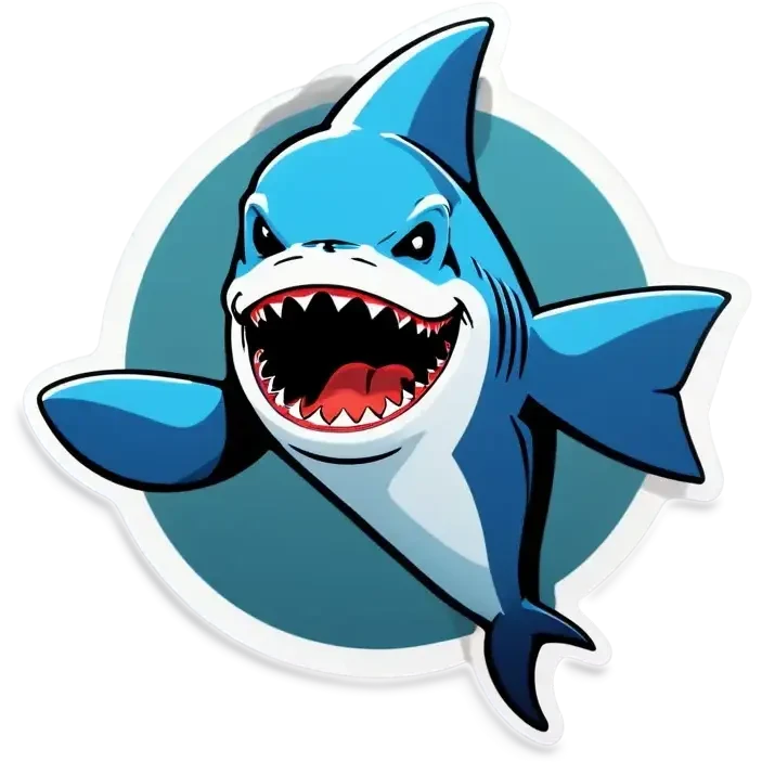 shark blowing up emoji