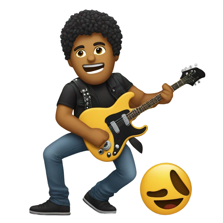 Escenario de la banda de rock  emoji