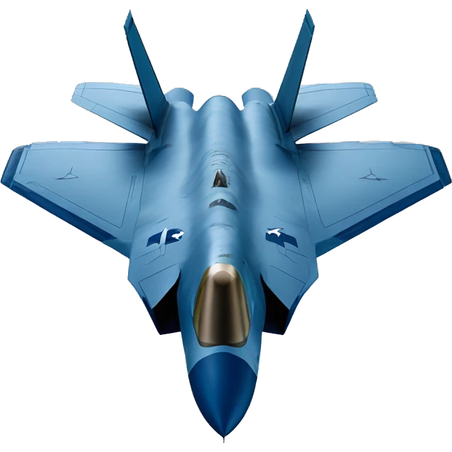 F-35 with light blue and navy paint  emoji