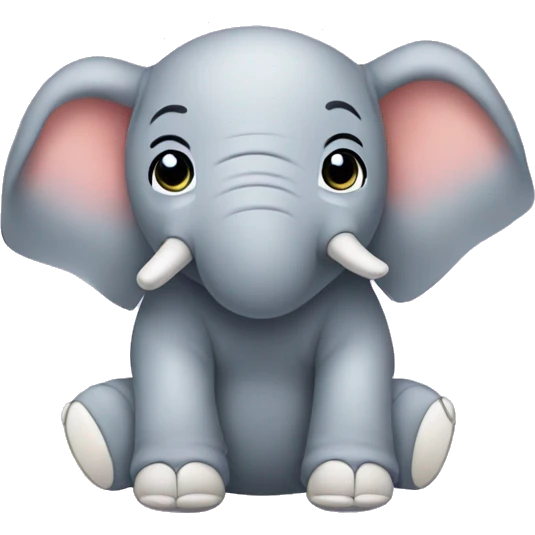 elephant in a nappy emoji