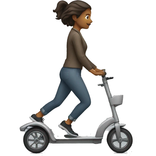 Woman on walker emoji