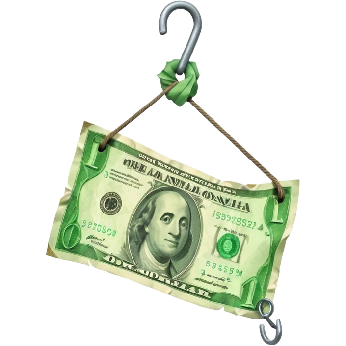  крючок на который попался доллар emoji