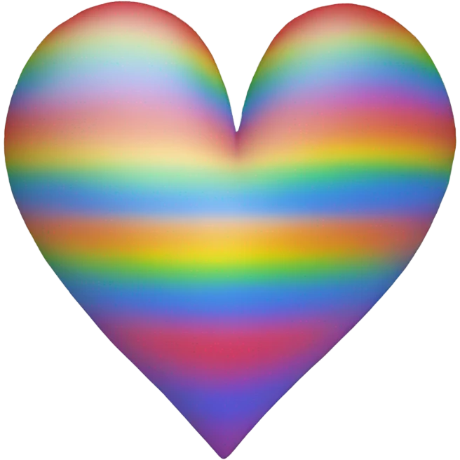 Rainbow heart emoji