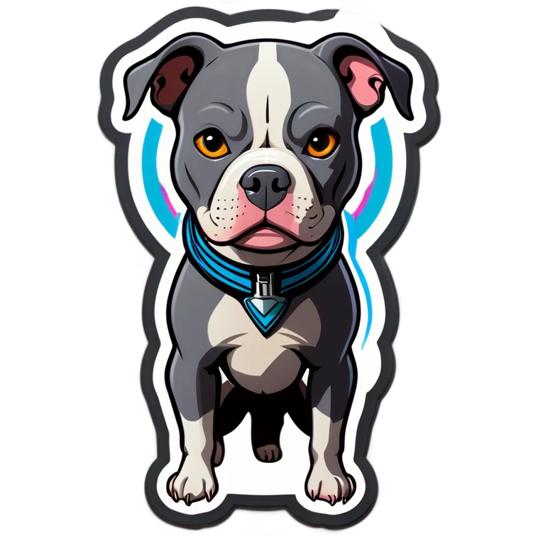 Rey Skywalker grey pitbull  emoji
