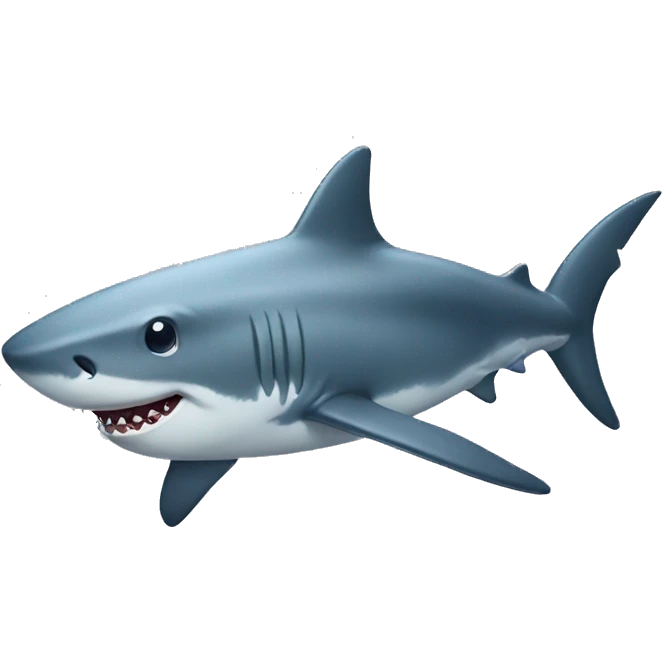 shark with mustache emoji
