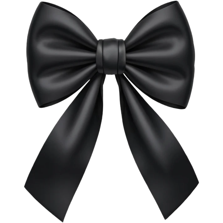 Black bow emoji