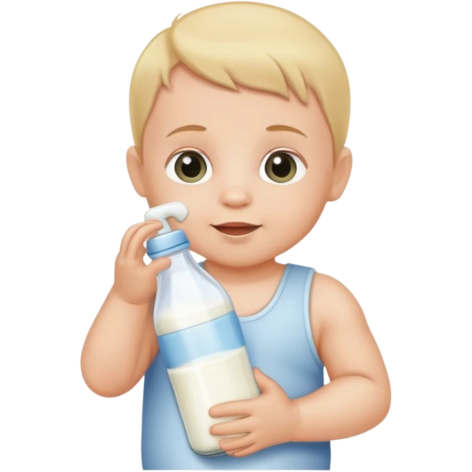 Baby holding milk bottle emoji