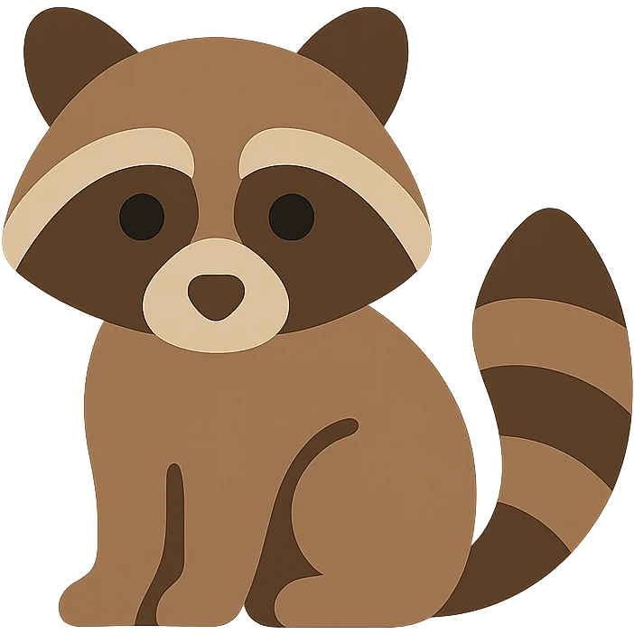 Raccoon emoji