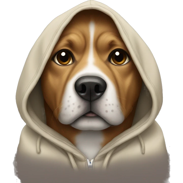Dog with hoodie  emoji