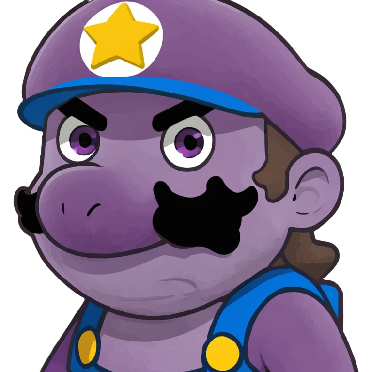 Purple pixel super Mario  emoji