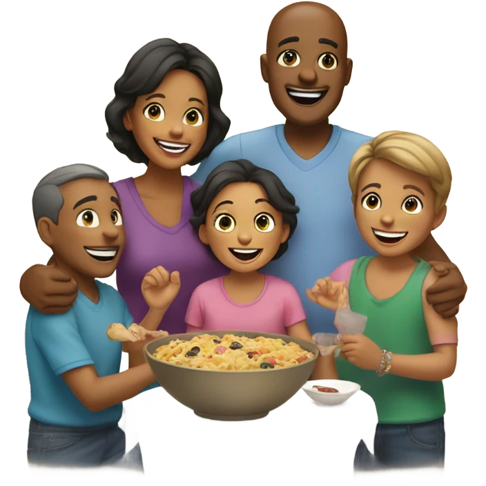 happy moments with family emoji