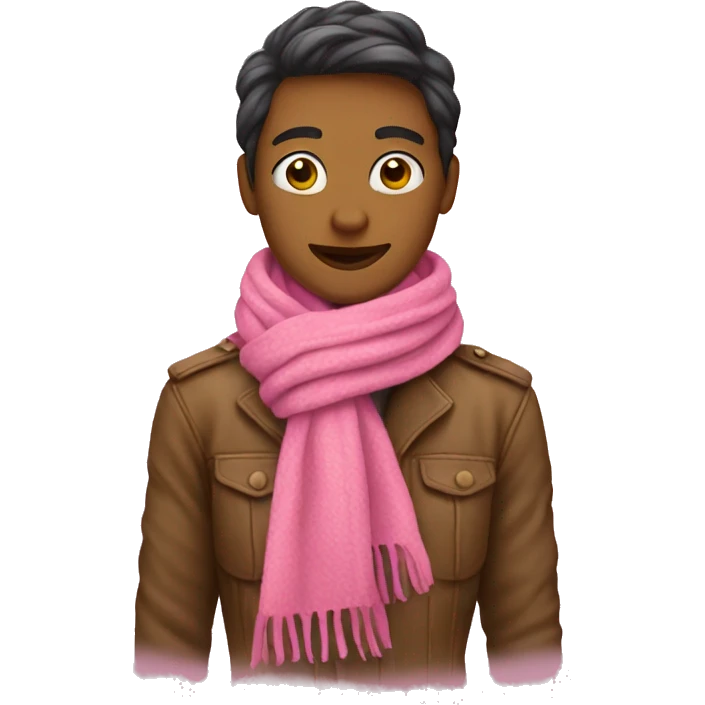 Pink scarf emoji