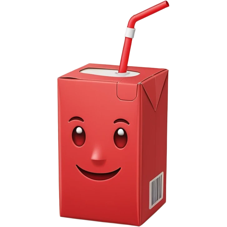 juice box RED emoji