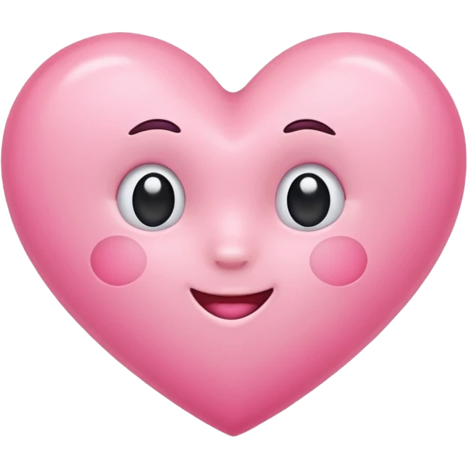 cute and lovely pink heart emoji