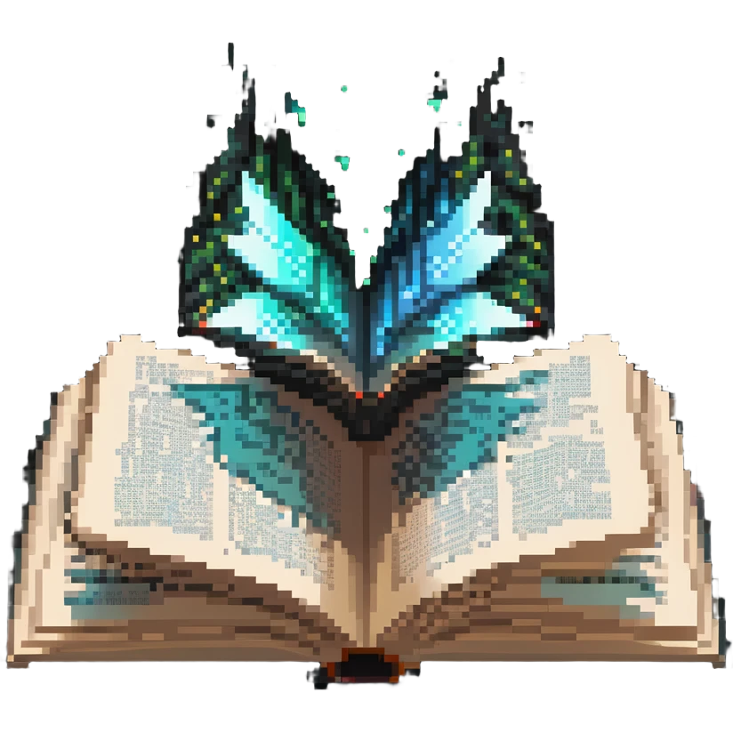 open book with magical glowing pages emoji
