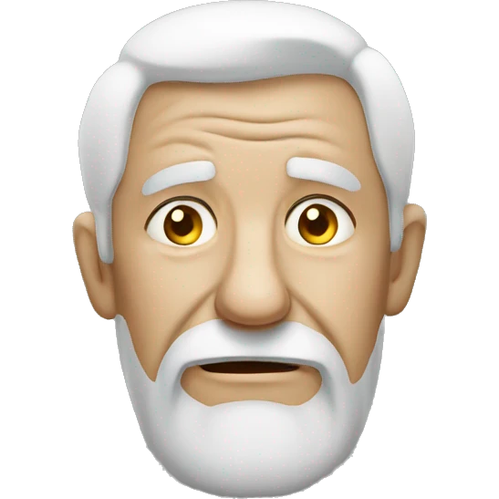 Tired, old man emoji