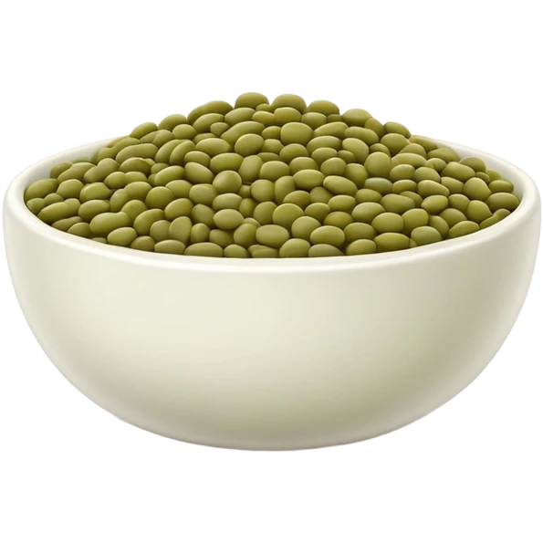 bowl of green lentils emoji