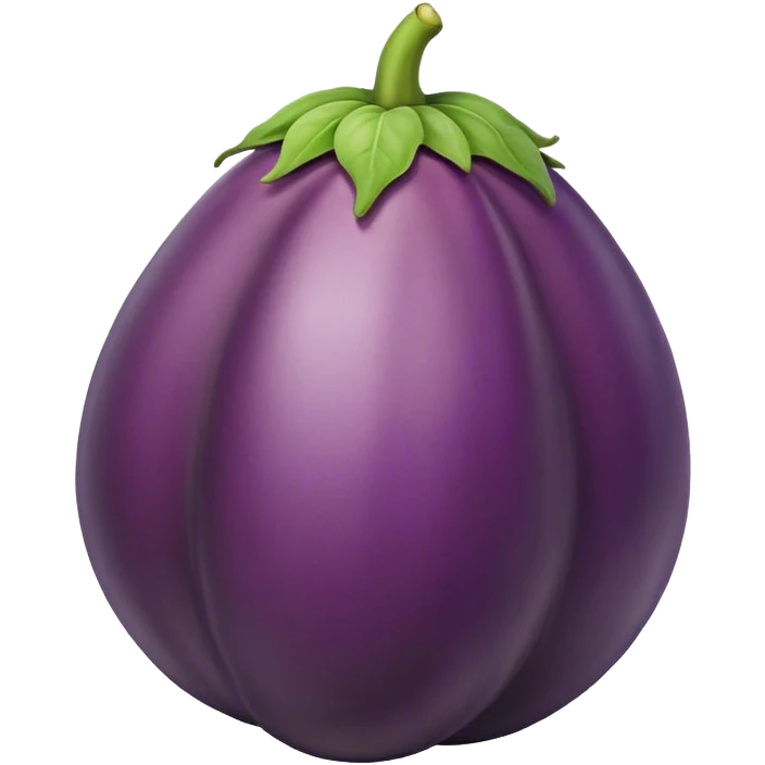 Eggplant inside peach emoji