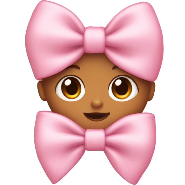 baby pink bow emoji