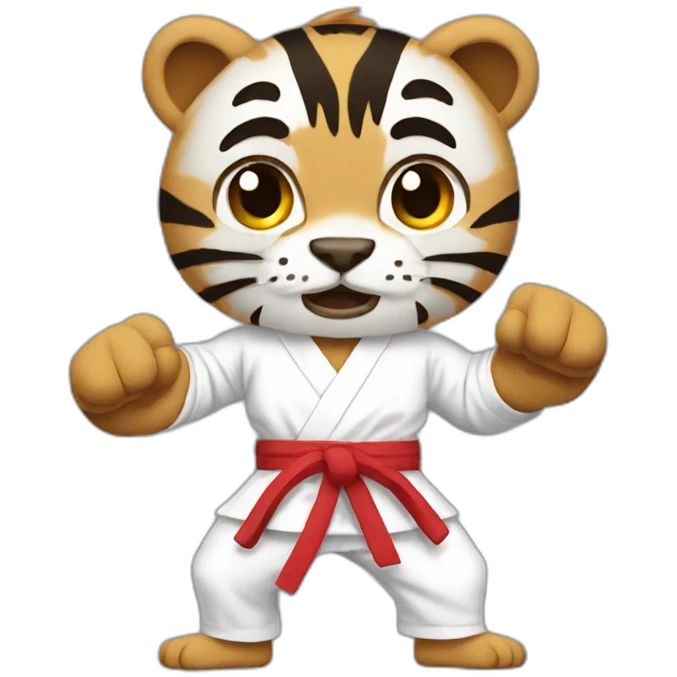 Karate tigre emoji