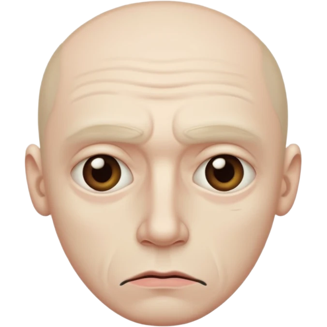 a gloomy, sad, ugly man emoji