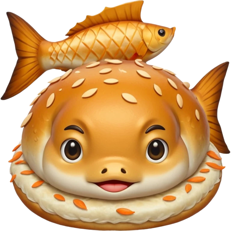 fish-shaped bun emoji