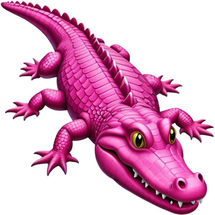 Pink crocodile  emoji
