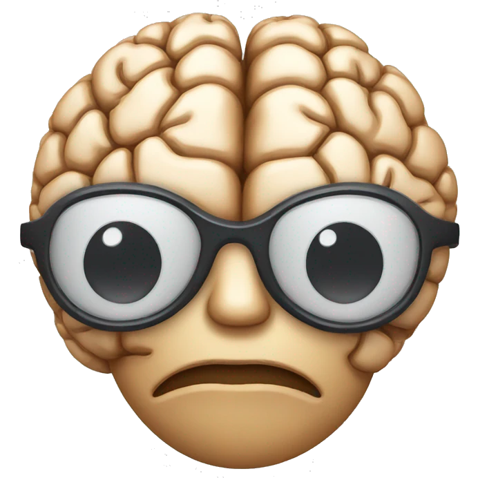 brain with eye patch emoji