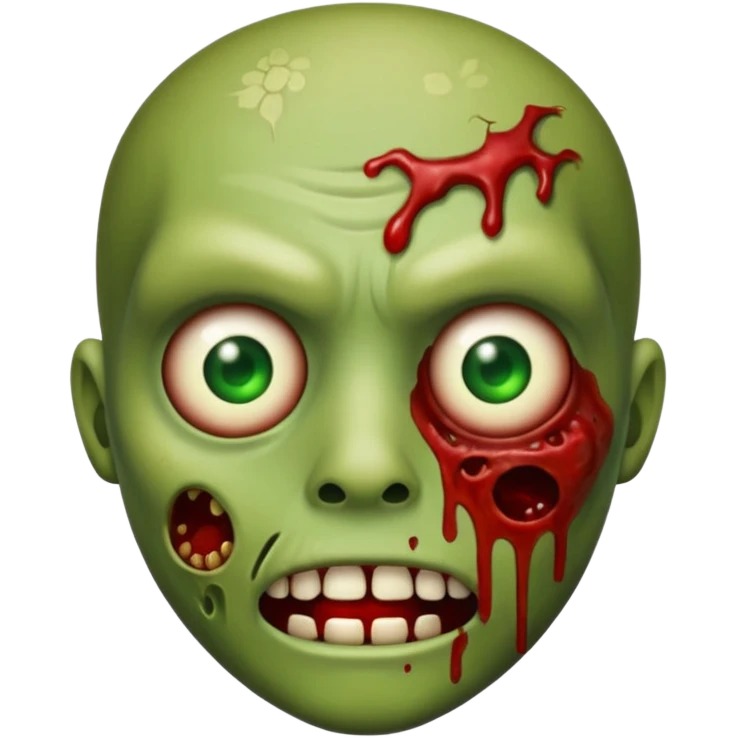 Faça um emoji de zumbi que se pareça comigo. emoji