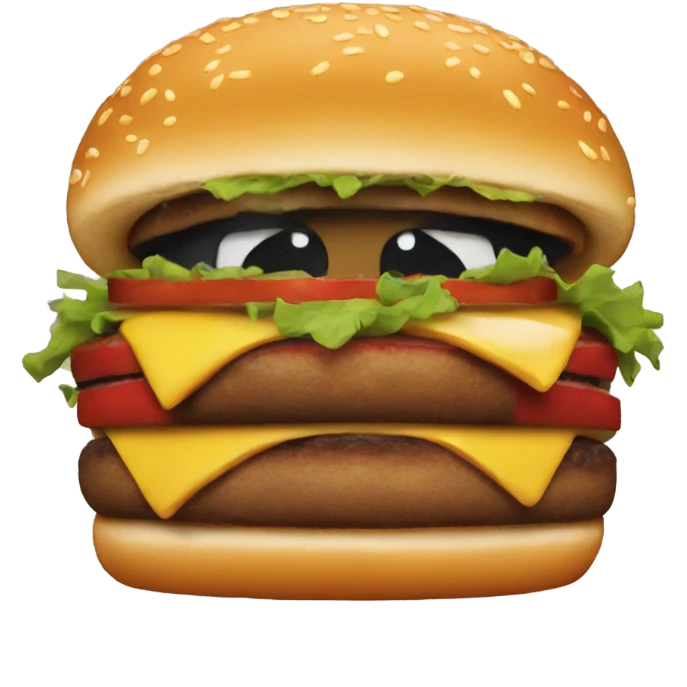 Evil burger  emoji