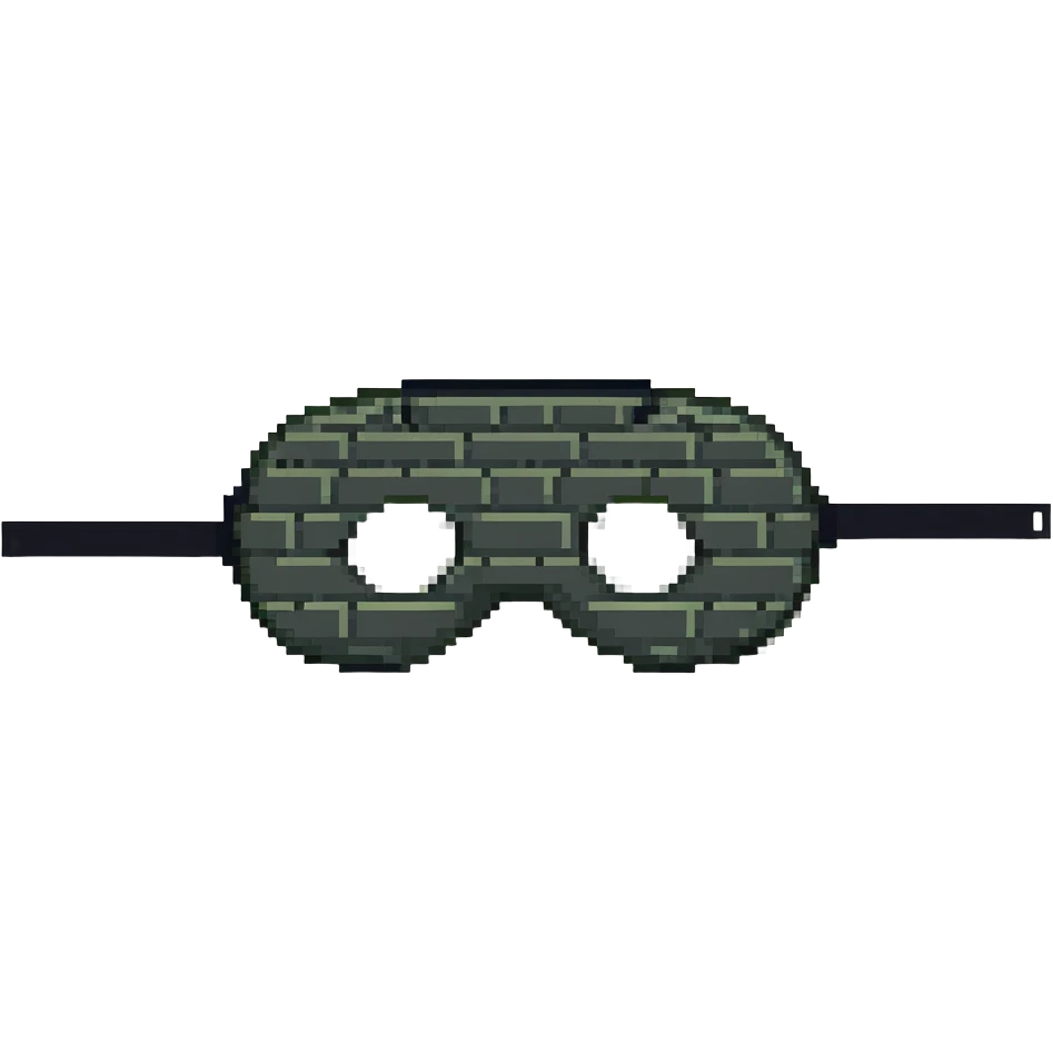 black eye mask emoji