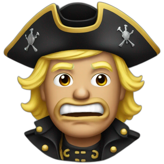 Trump as pirate emoji