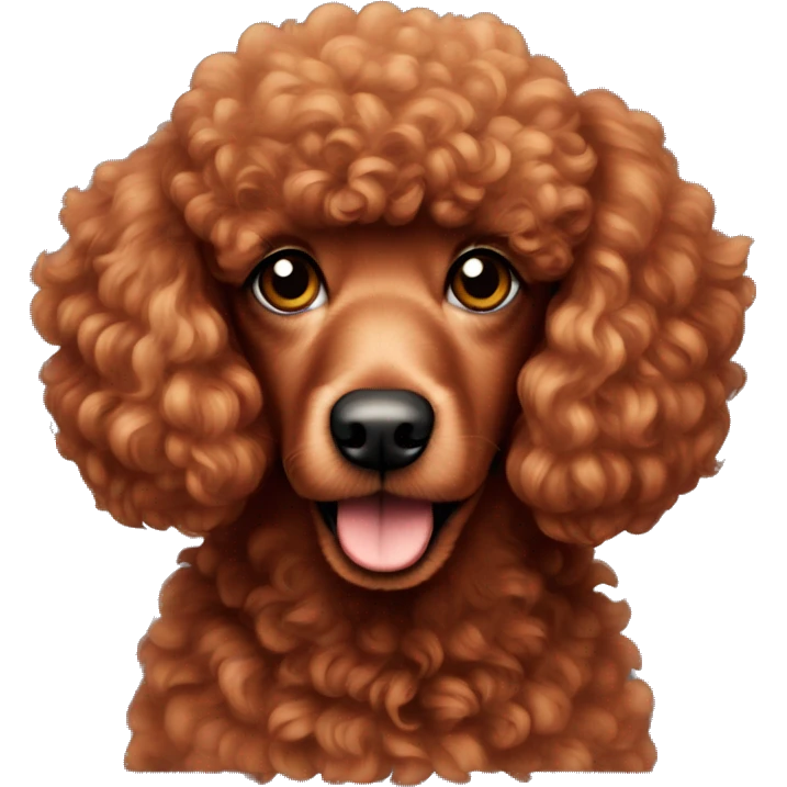 red poodle  emoji