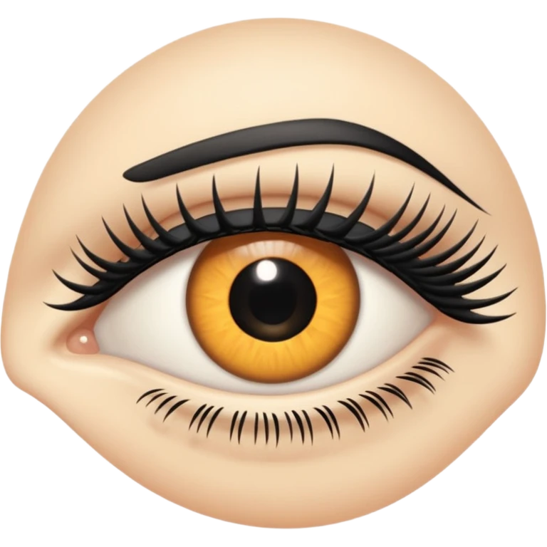 eye with long curved lashes emoji