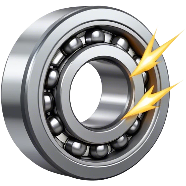 a ball bearing with sparks emoji