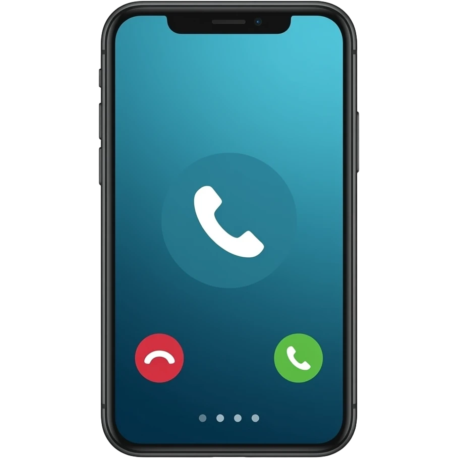 smartphone calling emoji