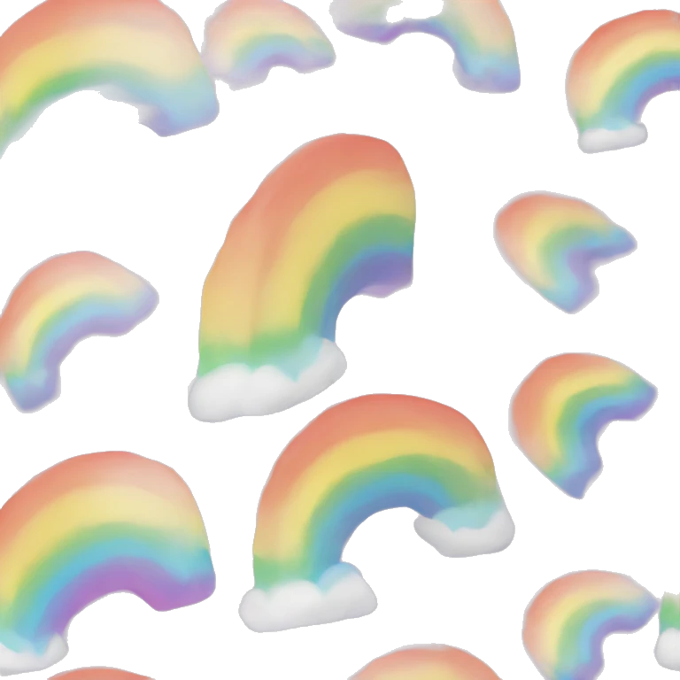 Pastel rainbow emoji