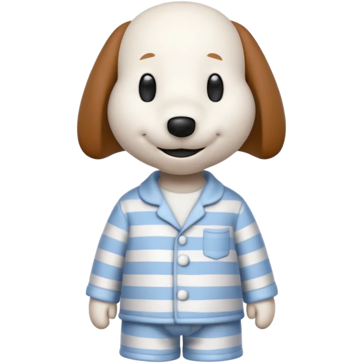 Snoopy in pajamas  emoji