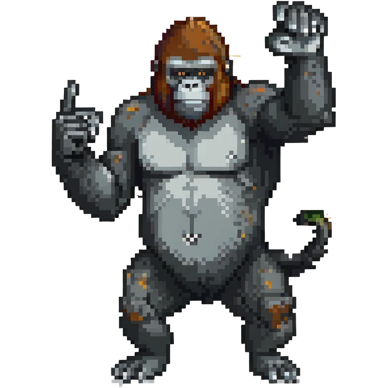 gorilla pointing emoji