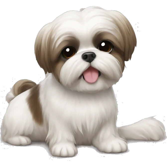 shihtzu belly rub emoji