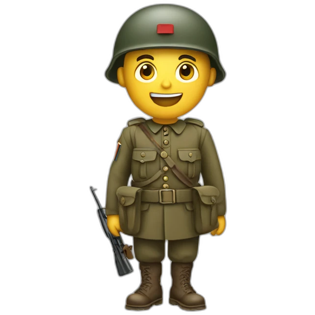 World war two french soldier emoji