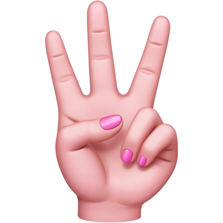 emoji of a hand with two fingers entering a stylized V shape, more direct and explicit emoji