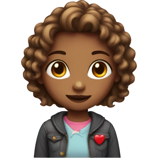 girl with heart  emoji