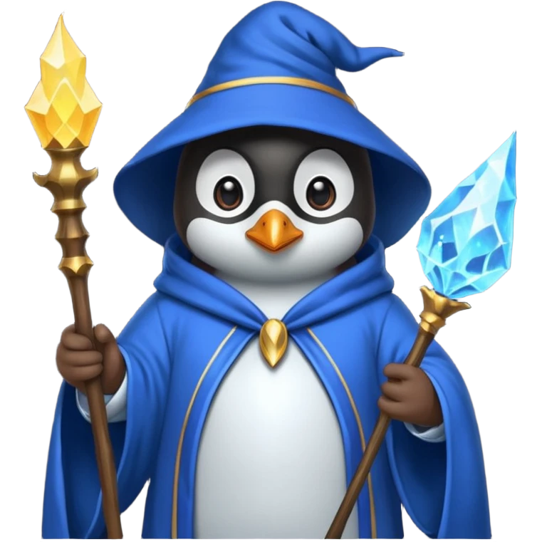 Penguin Wizard emoji