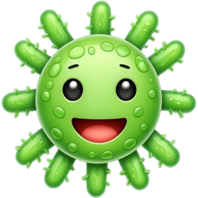 un emoji de una bacteria emoji