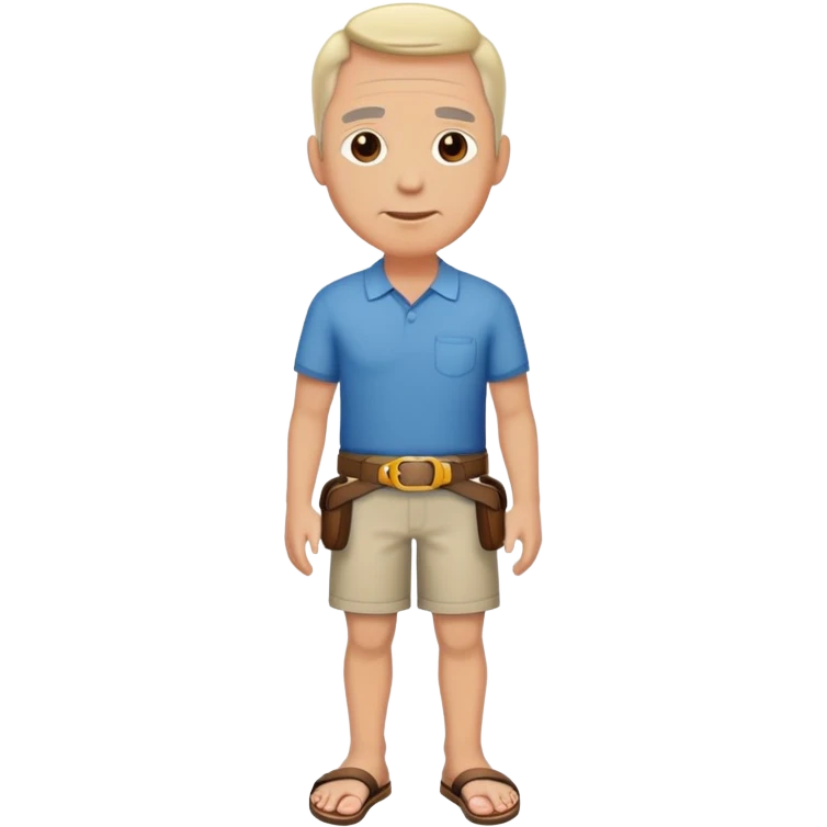 Un père avec une claquette et une ceinture emoji