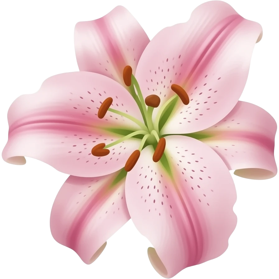 Pink lillies emoji